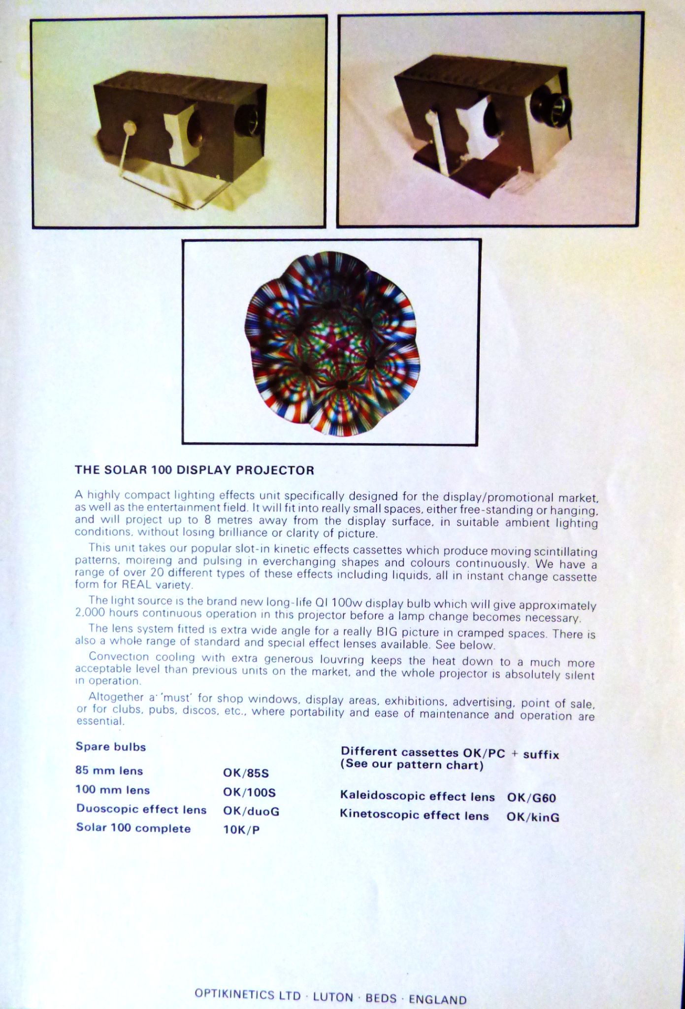 Solar 100 Display Projector